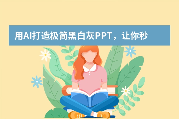 用AI打造極簡(jiǎn)黑白灰PPT，讓你秒變?cè)O(shè)計(jì)大神！