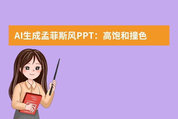 AI生成孟菲斯風(fēng)PPT：高飽和撞色與不規(guī)則圖形打造藝術(shù)匯報(bào)